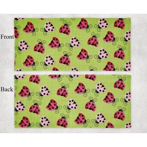 Women's Green Red Lady Bug Design Handmade Sporty Fitness Yoga Headbands